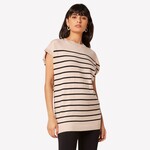 Apricot Breton Stripe Capsleeve Knit