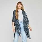 Gentle Fawn Dawn Cover-up - Black Ditsy