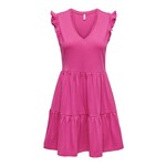 Only Sunshine Tiered Dress - Raspberry