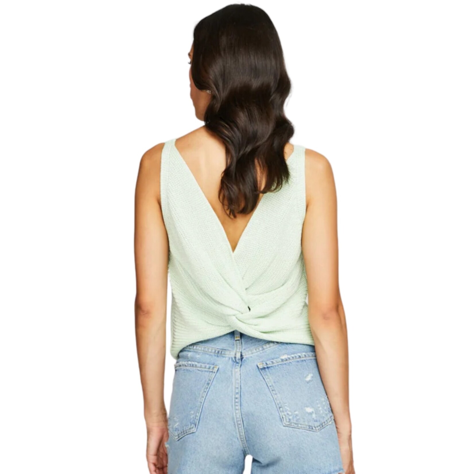 Gentle Fawn Sadie Knit Twist Tank - Lime