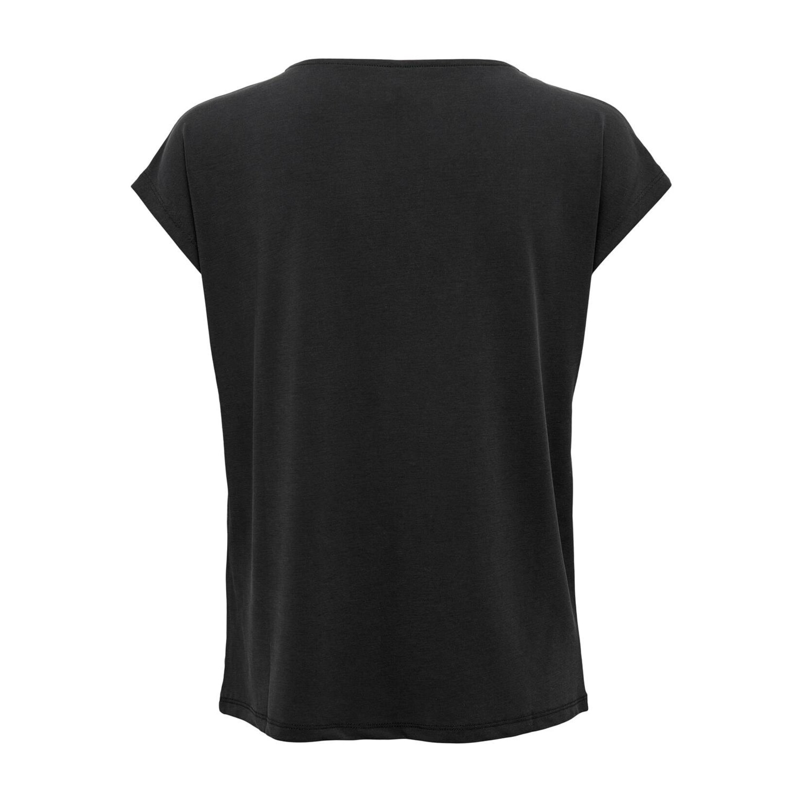 Only Willa Modal V-Neck Tee - Black