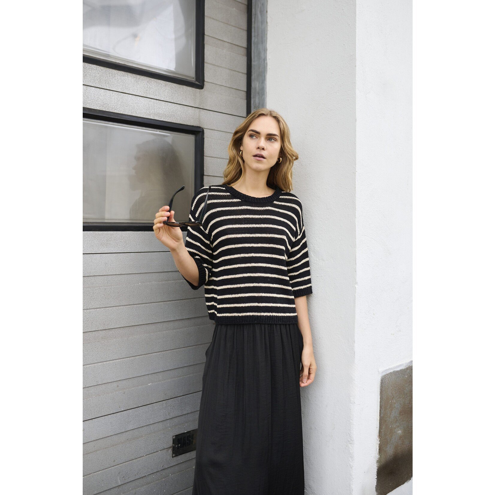 Kaffe Zia Striped Pullover