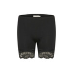 Cream Lace Thighsaver Short - Black