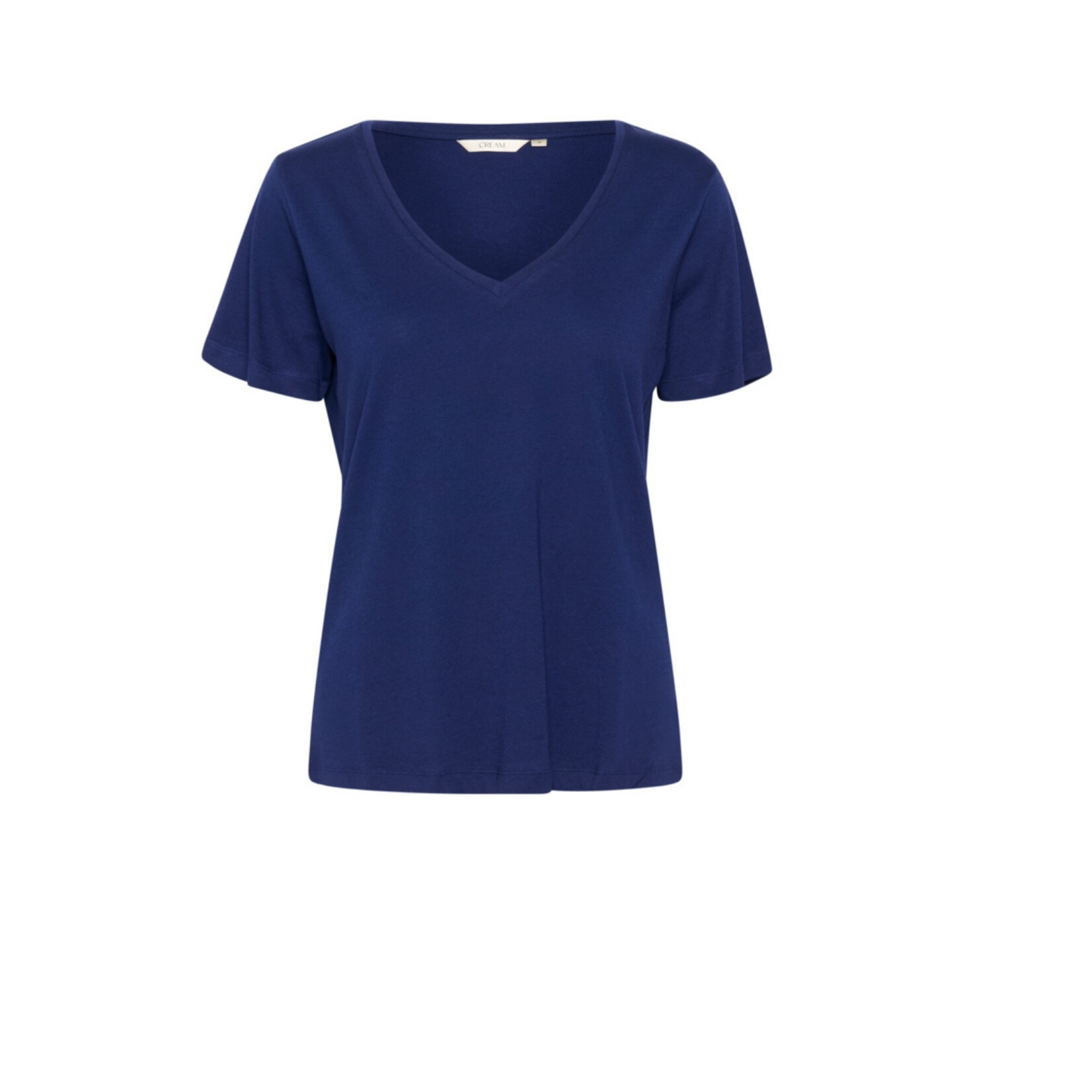 Cream Olivia V-Neck - Navy