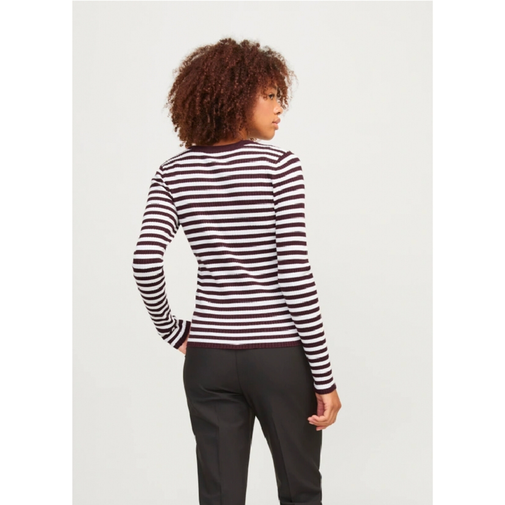 JJXX Caleb Stripe LS - Sassafras