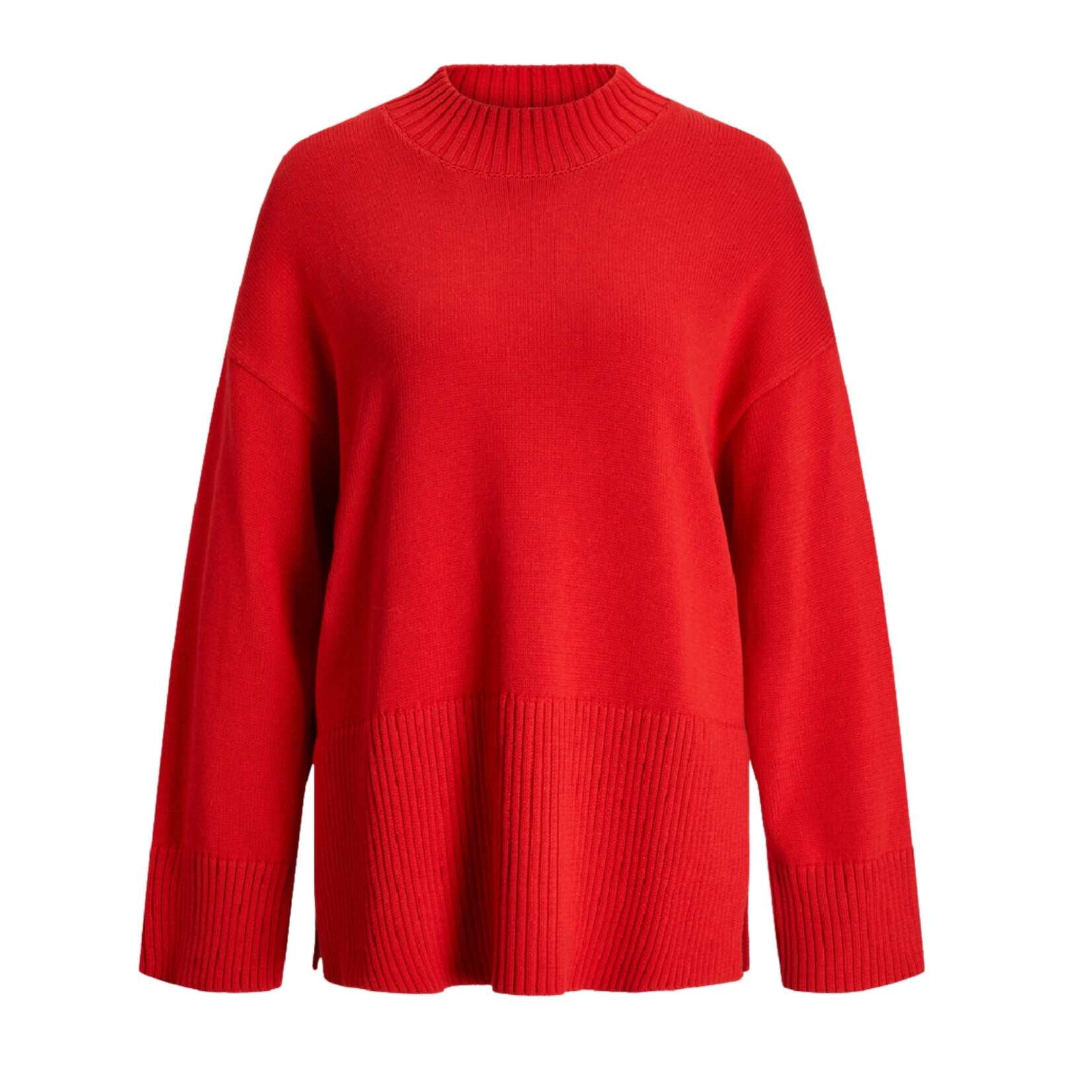 JJXX Shayna Hi-Neck Knit - Fiery Red