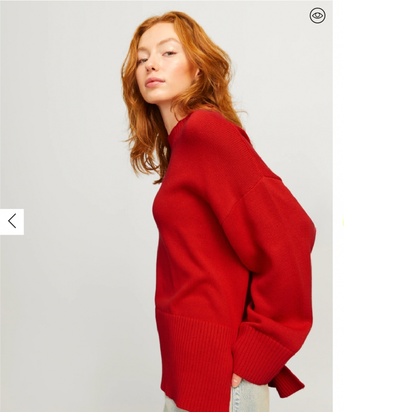 JJXX Shayna Hi-Neck Knit - Fiery Red