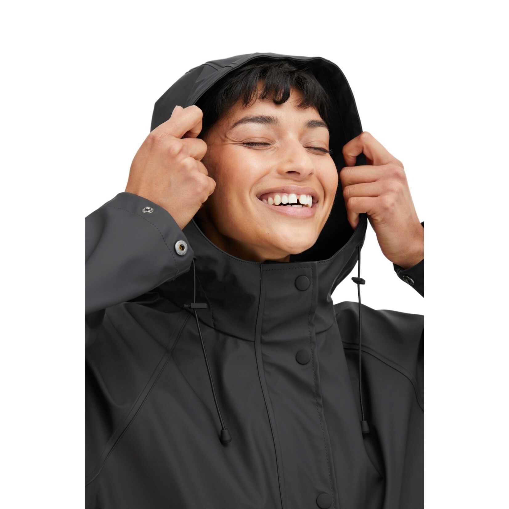 ICHI Coastal Raincoat - Black