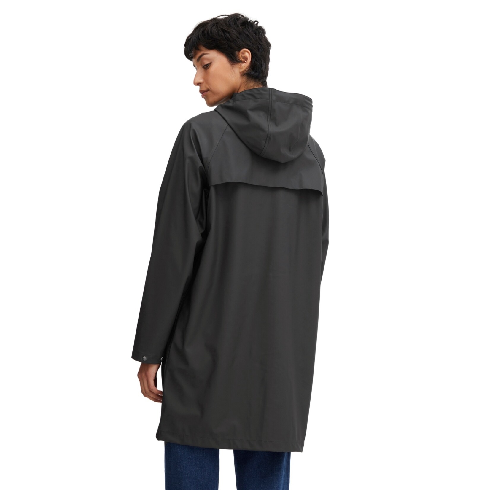 ICHI Coastal Raincoat - Black