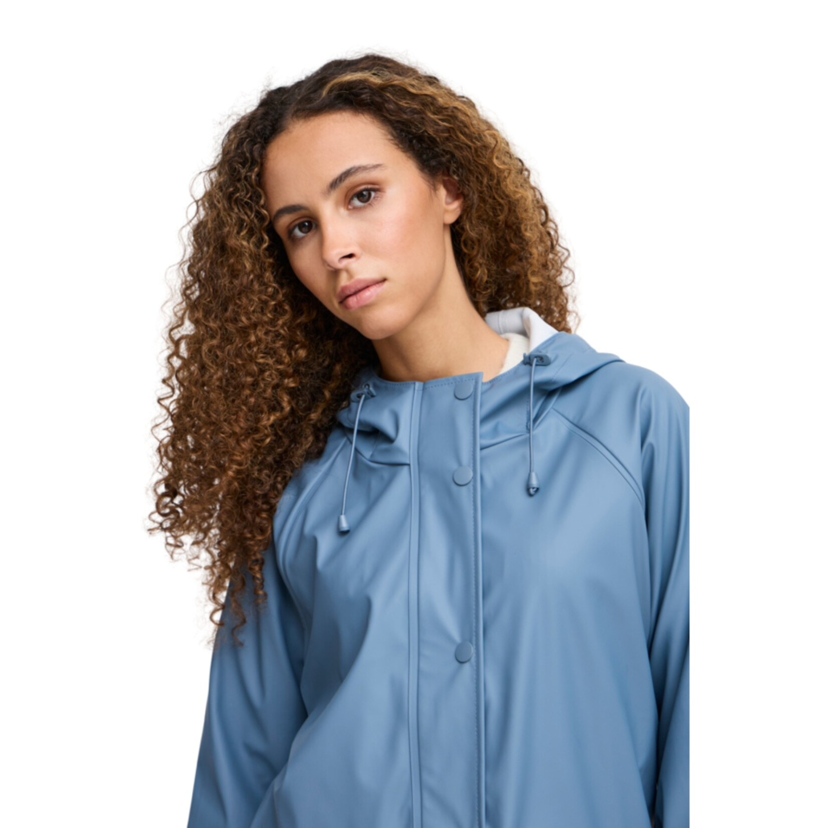 ICHI Coastal Raincoat - Blue Mirage