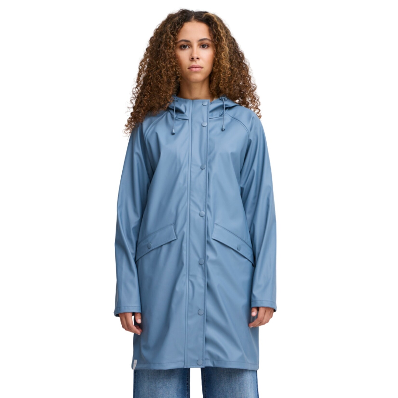 ICHI Coastal Raincoat - Blue Mirage