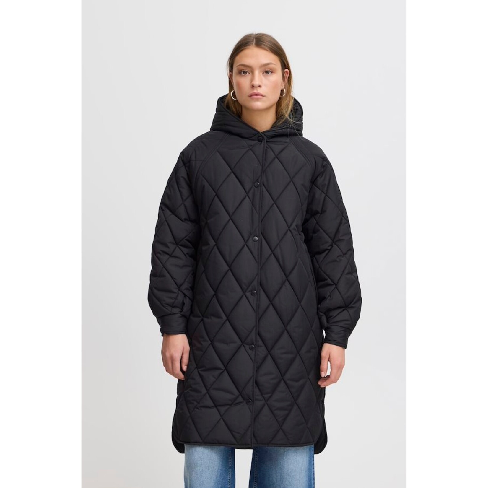 ICHI Harmony Quilted Hooded Jacket