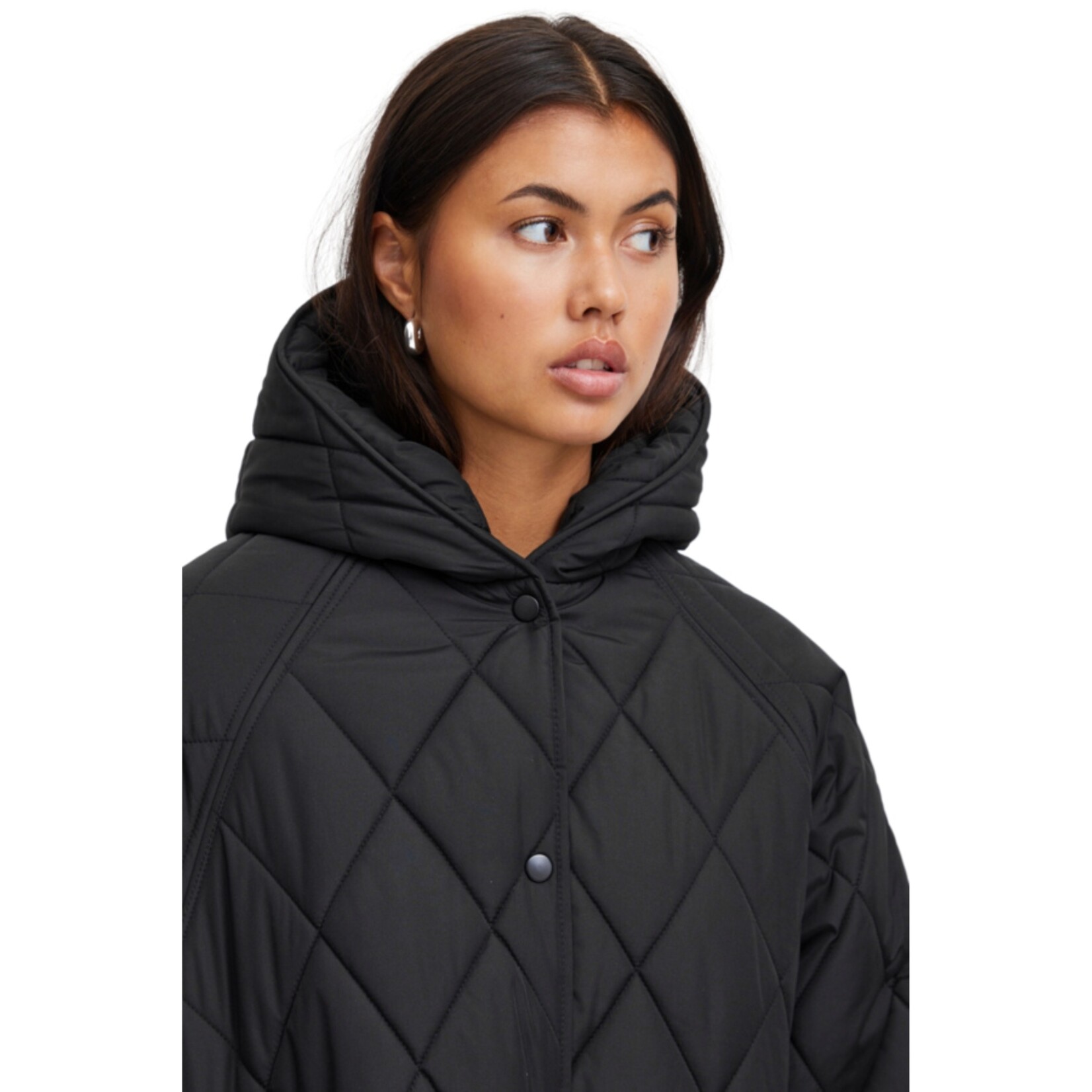 ICHI Harmony Quilted Hooded Jacket