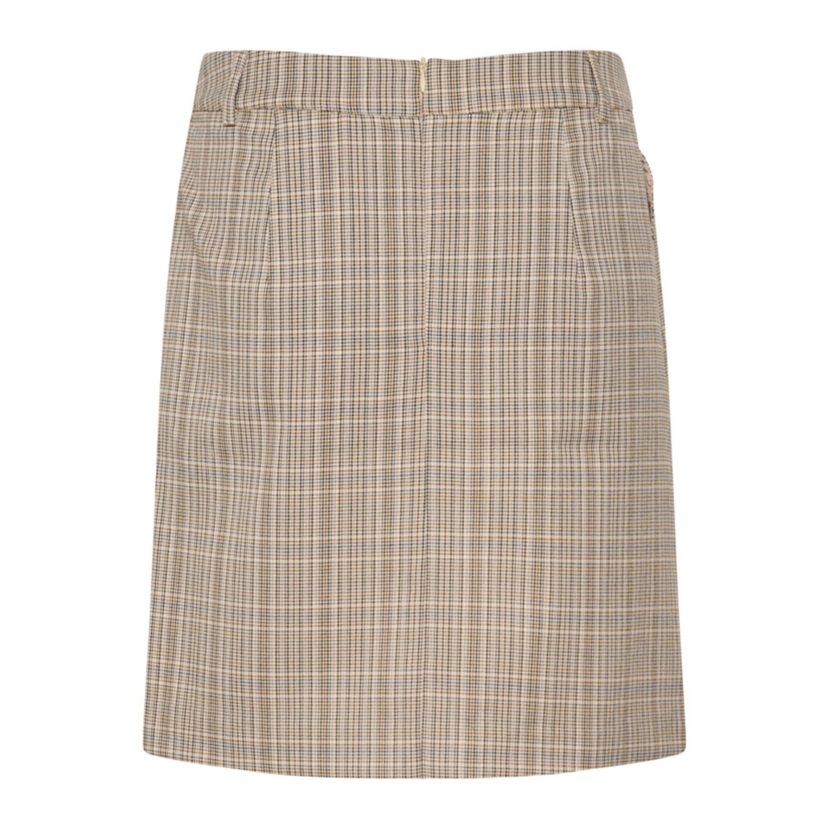 Cream Tyler Check Skirt