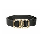 B. Young Willa Leather Belt - Black