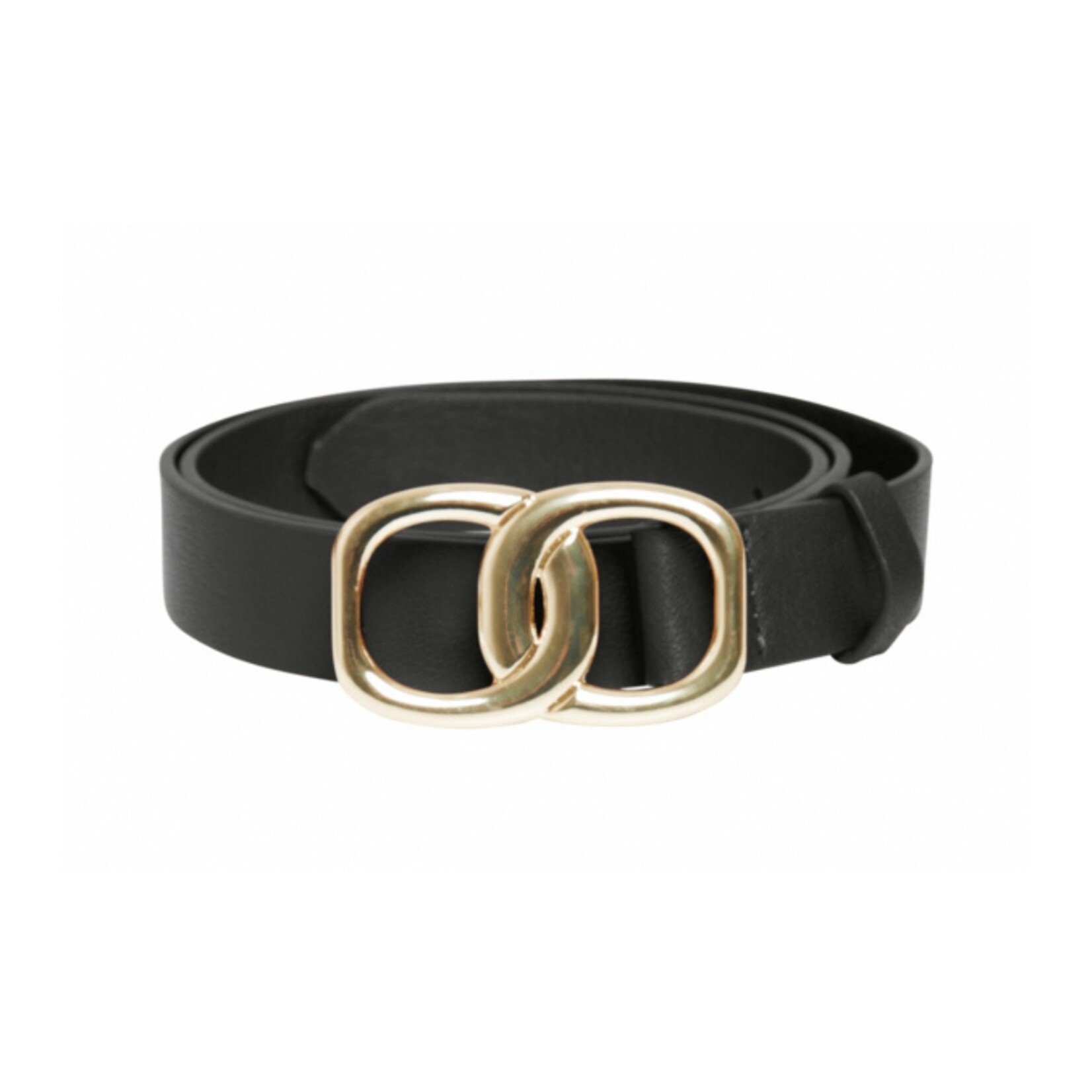B. Young Willa Leather Belt - Black