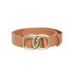 B. Young Willa Leather Belt - Cognac