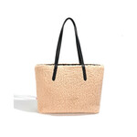 Co Lab Reversible Gem Tote - Beige Shearling