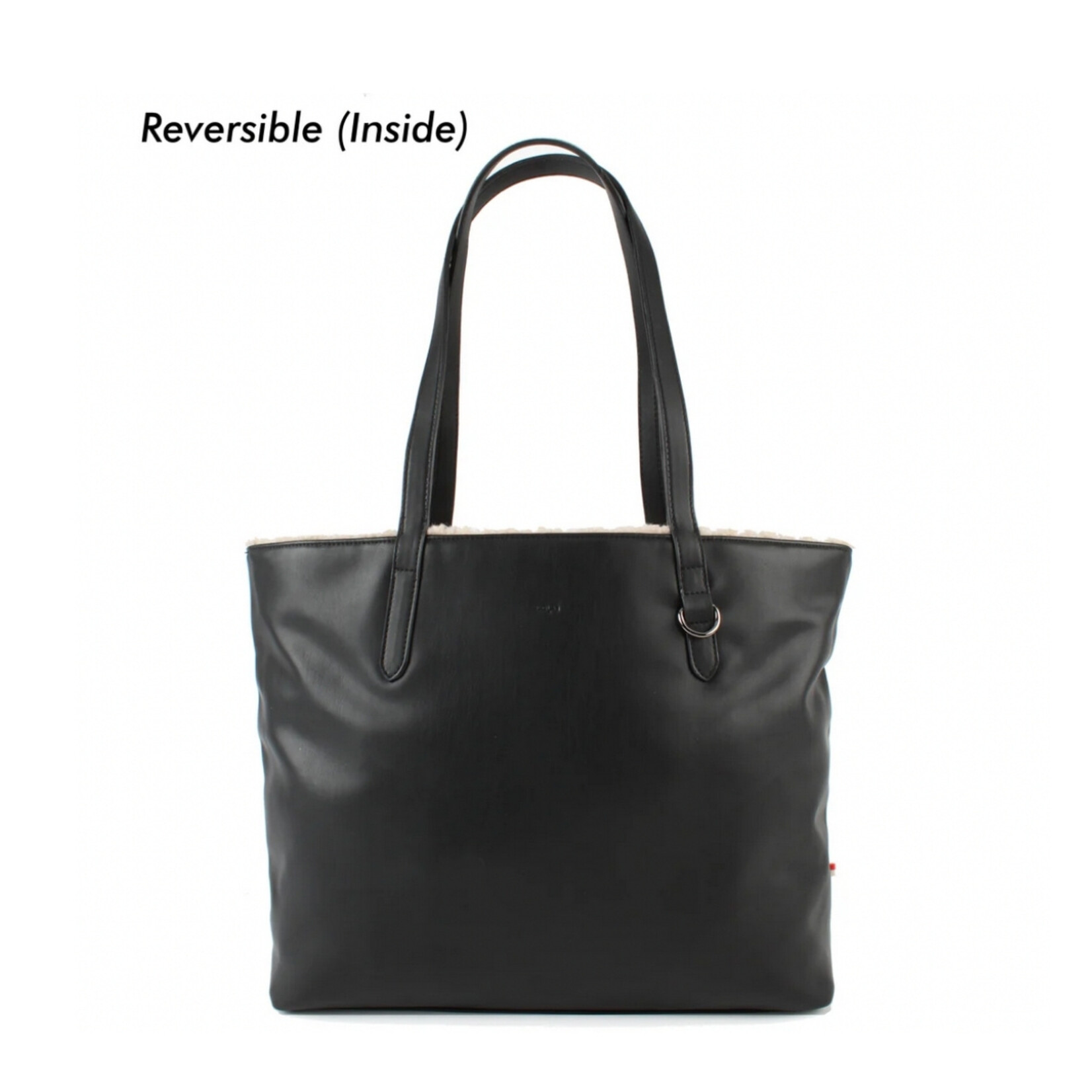 Co Lab Reversible Gem Tote - Beige Shearling