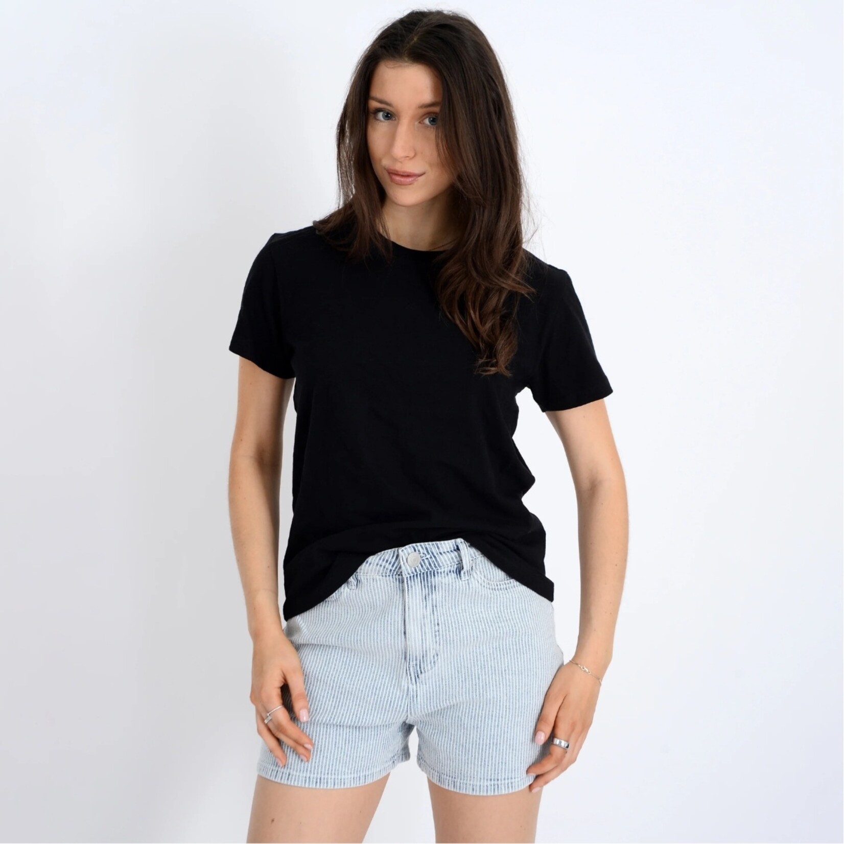 Olivia Crew Neck Tee - Black