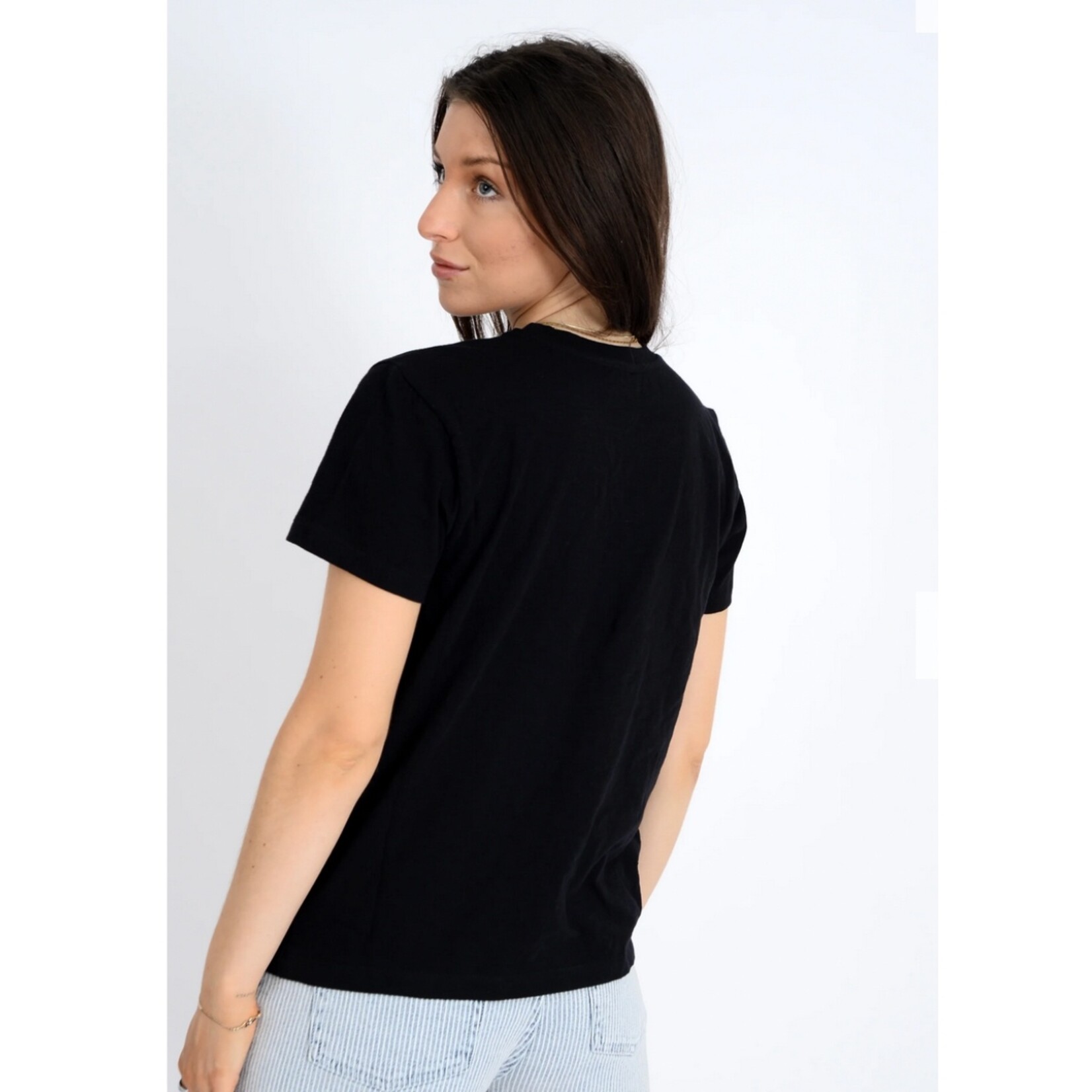Olivia Crew Neck Tee - Black