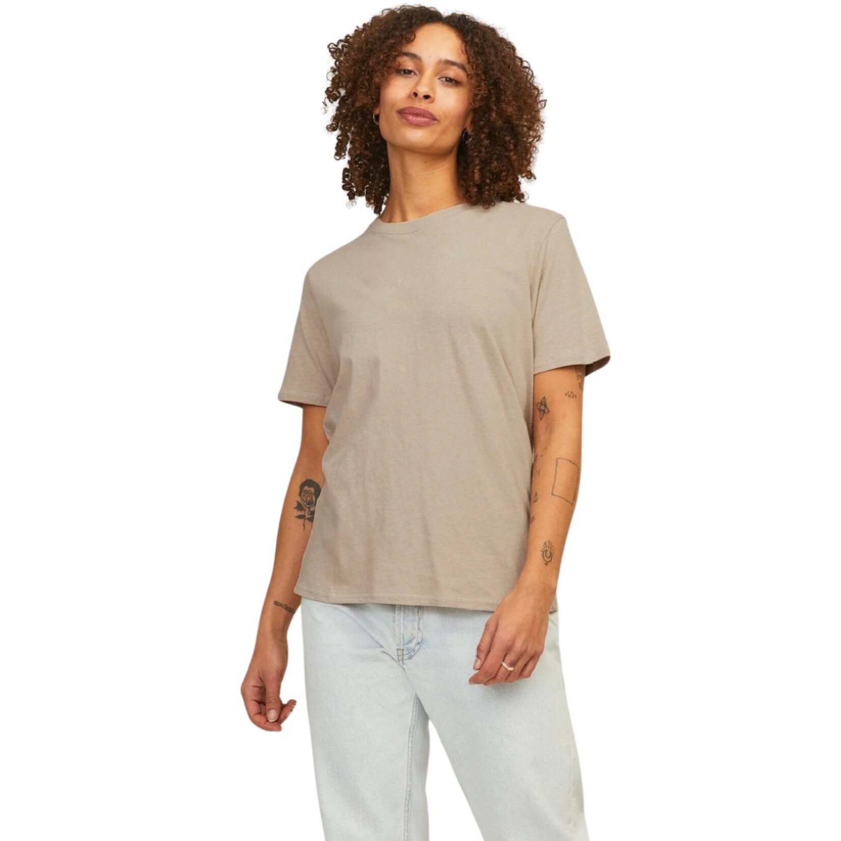 JJXX Shea Basic Tee - Feather Gray