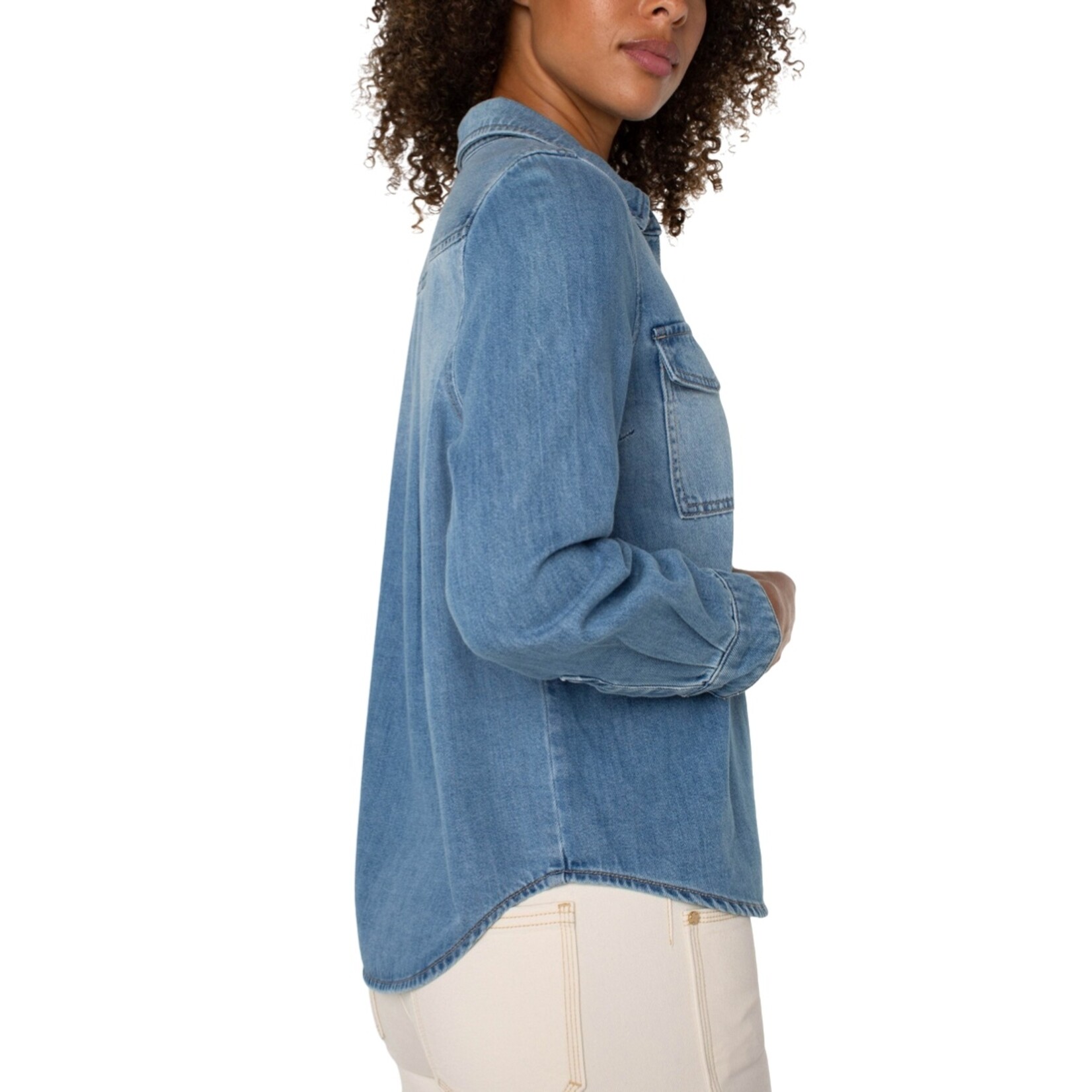 Liverpool Meadow Denim Button Down