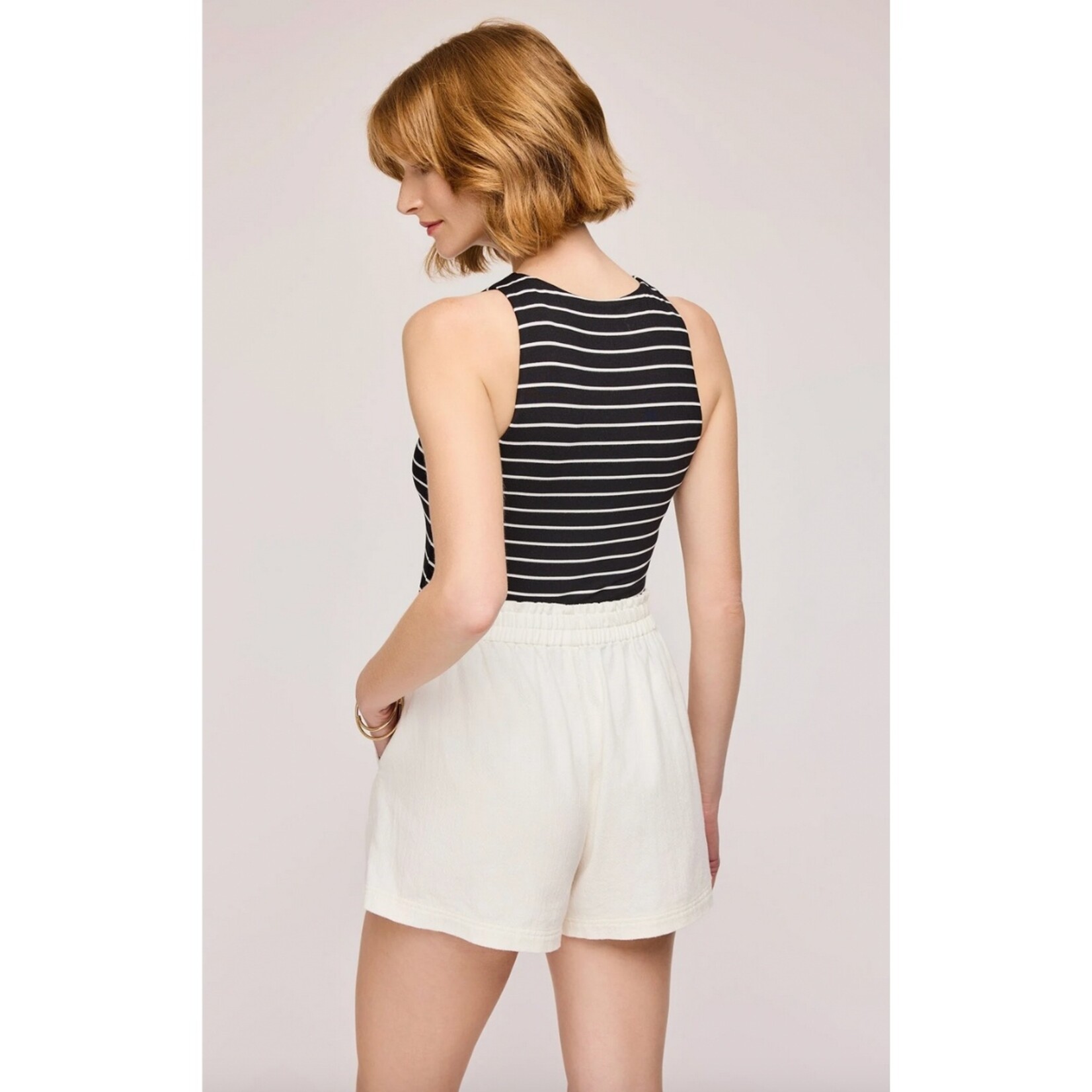Gentle Fawn Eton Stiped Tank - Black