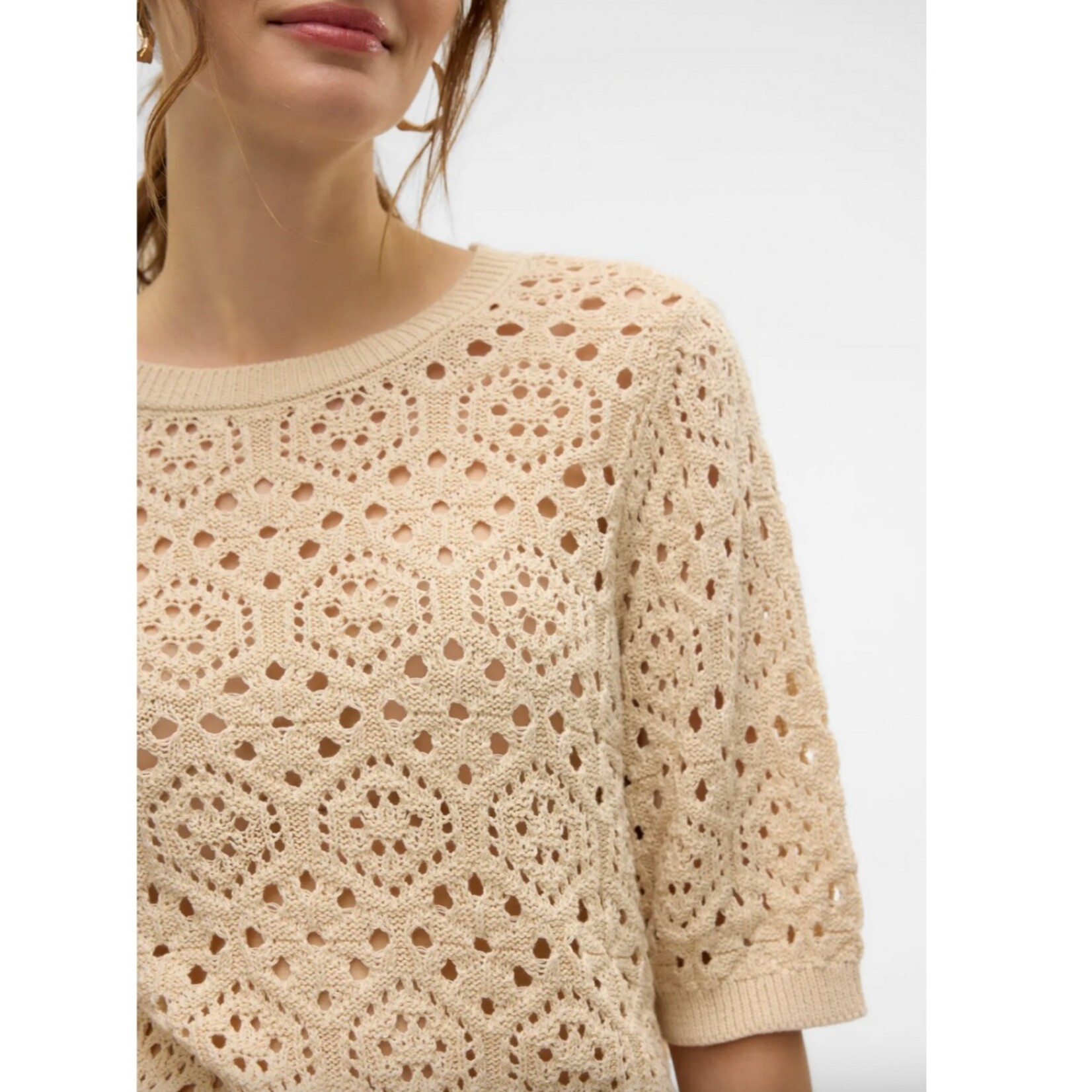 Vero Moda Brielle 2/4 Crochet Top