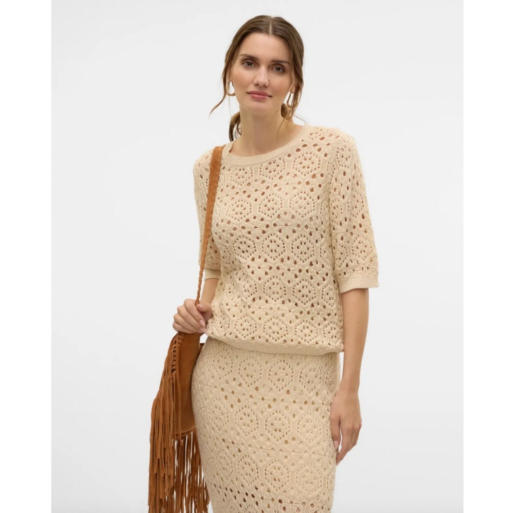 Vero Moda Brielle 2/4 Crochet Top