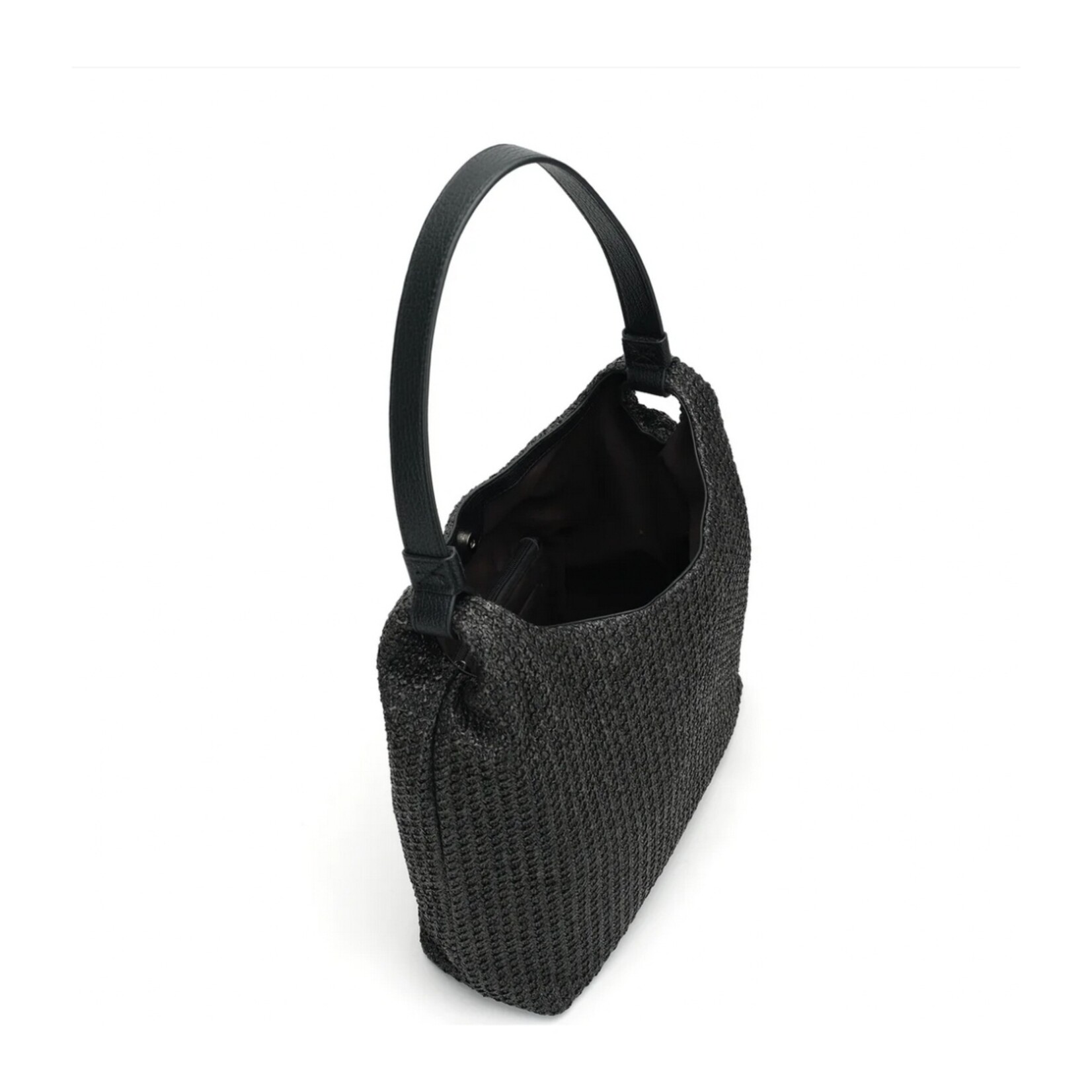 Co Lab Vivi Raffia Hobo - Black