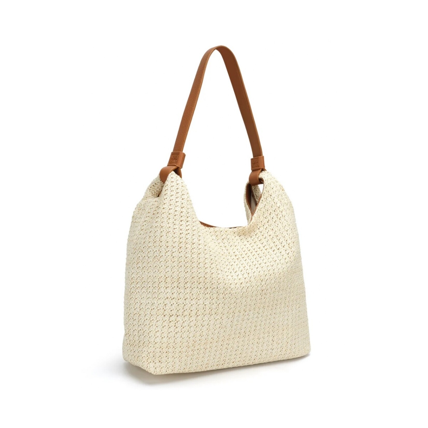Co Lab Vivi Raffia Hobo - Cassonade