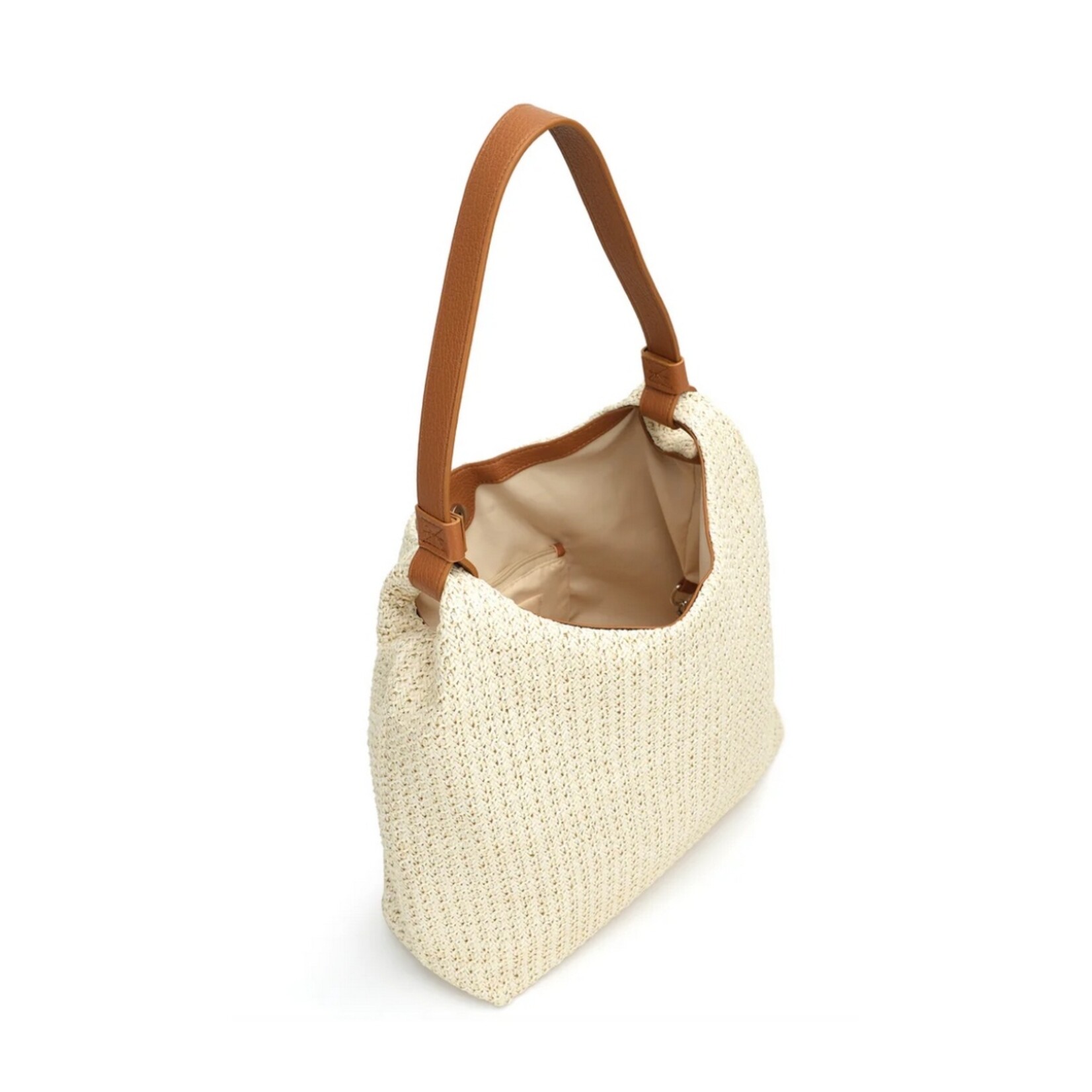 Co Lab Vivi Raffia Hobo - Cassonade