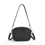 Co Lab Bobbi Raffia Crossbody - Black