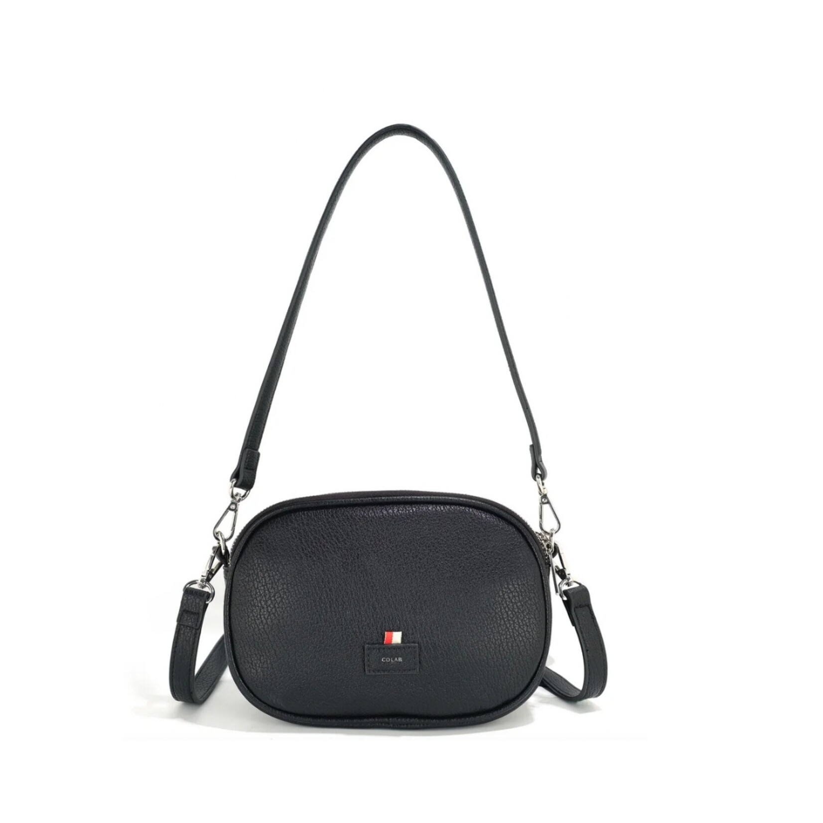 Co Lab Bobbi Raffia Crossbody - Black