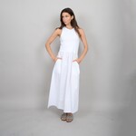 Maren Racer Tank Dress - White
