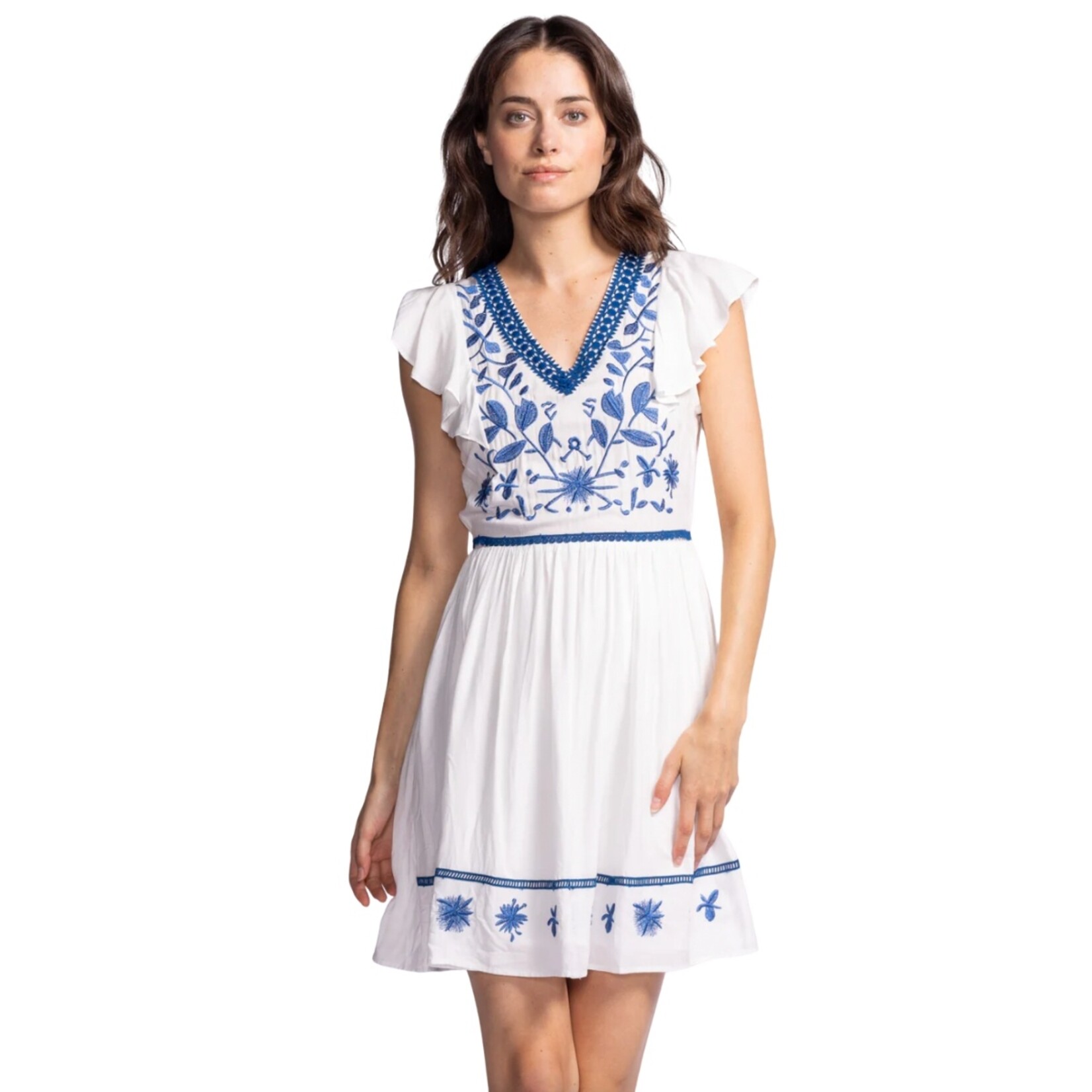 Pink Martini Adrienne Embroidered Dress
