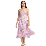 Pink Martini Erika Floral Midi Dress