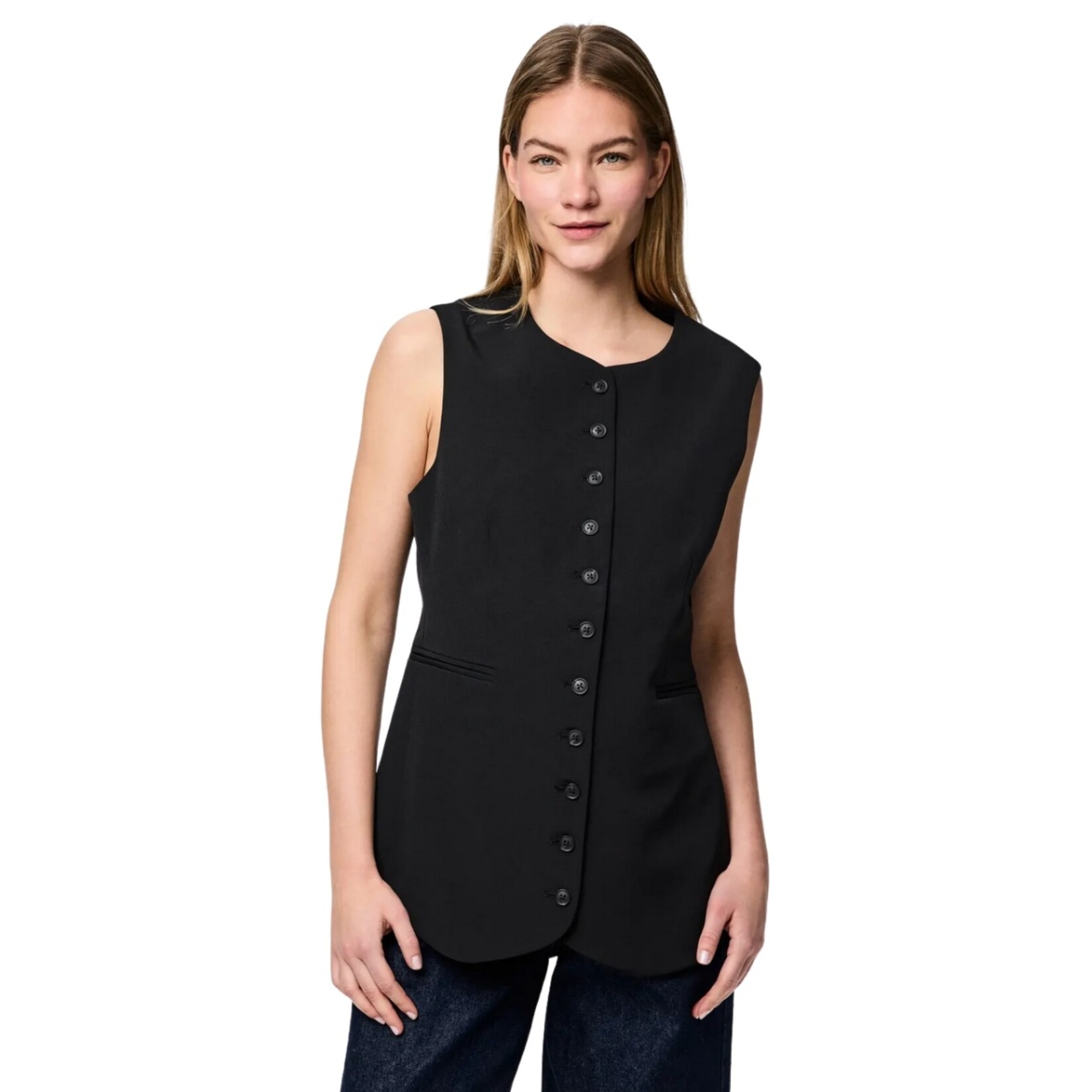 Pieces Tessa Long Line Vest