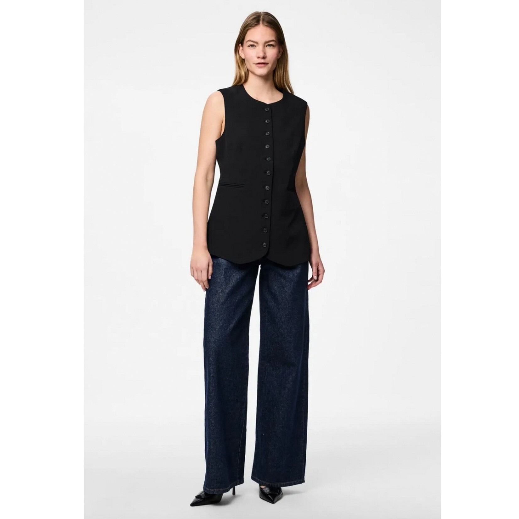 Pieces Tessa Long Line Vest