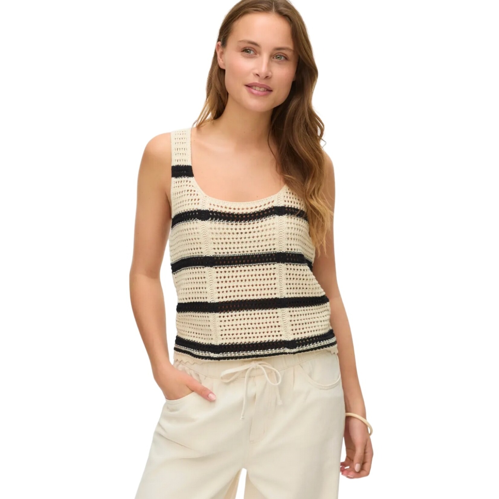 Vero Moda Sicily Stripe Knit Tank - Birch