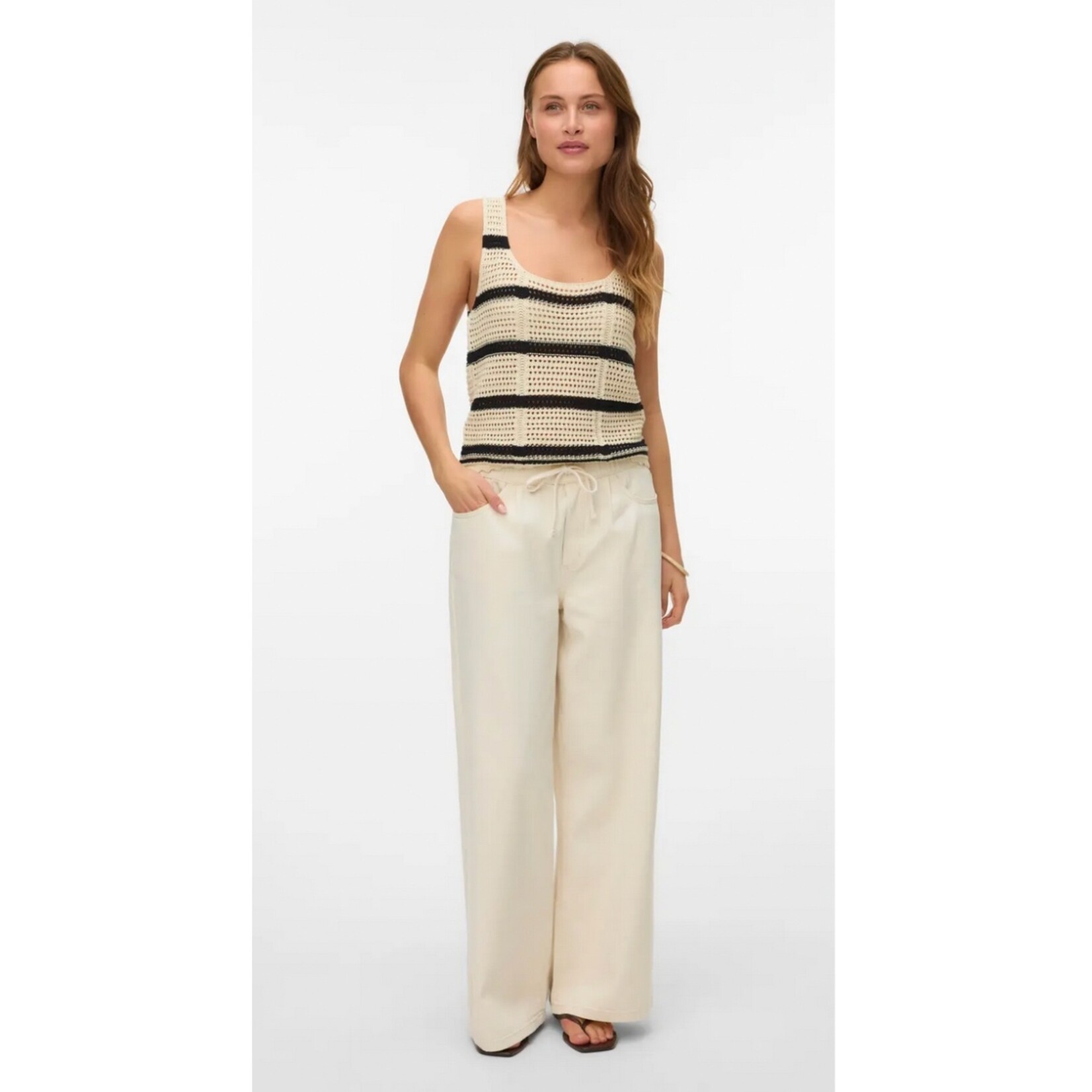 Vero Moda Sicily Stripe Knit Tank - Birch