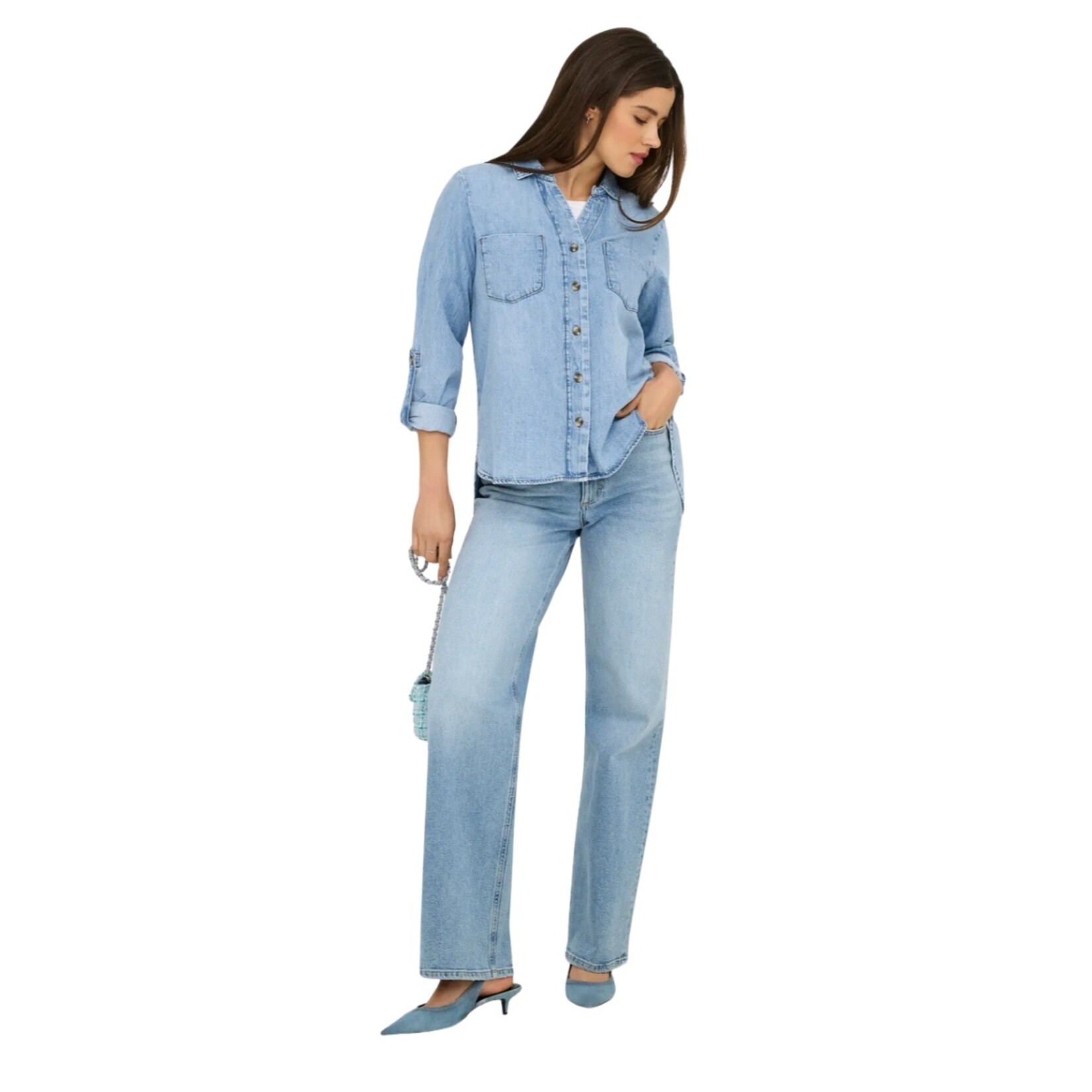 Blaze Cuffed Button Up