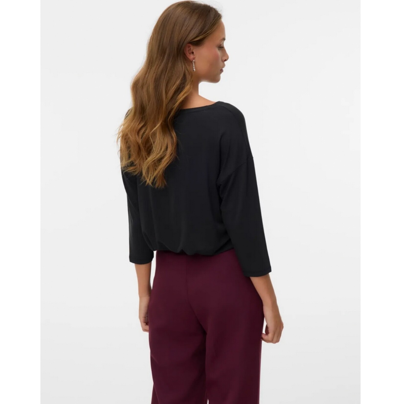 Vero Moda Aubrey 3/4 Top - Black