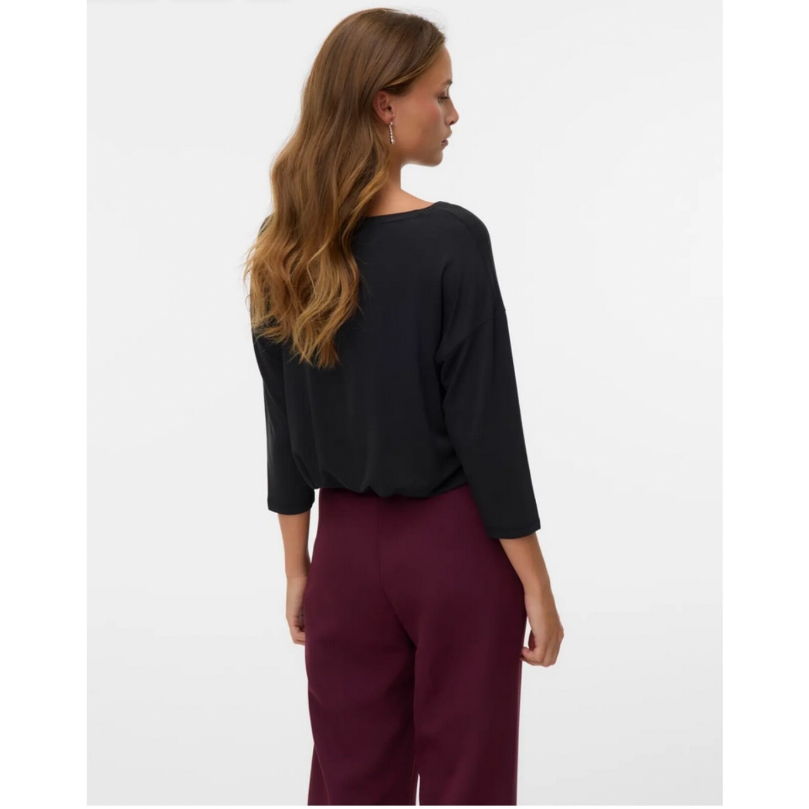 Vero Moda Aubrey 3/4 Top - Black