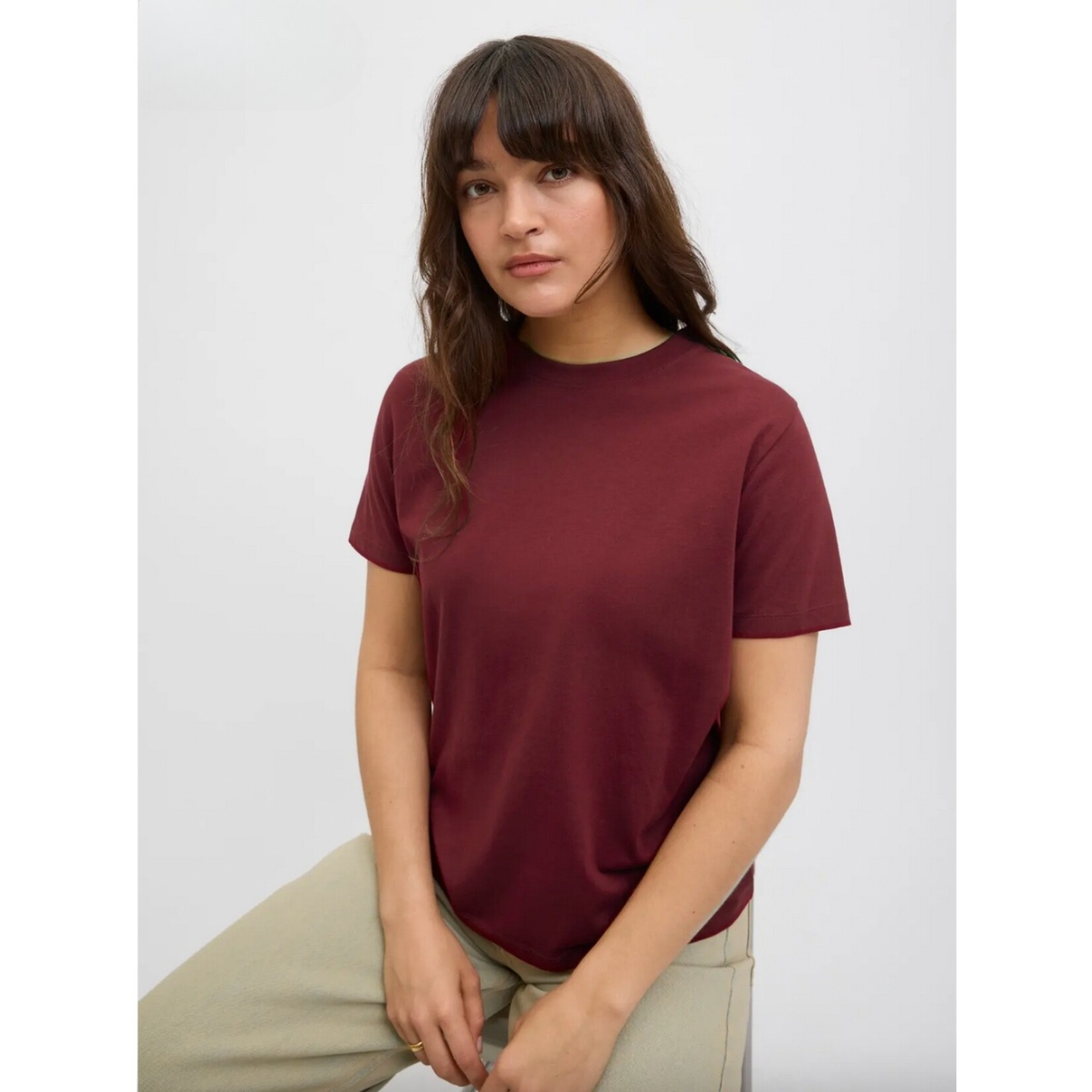 JJXX Anna Every  Tee - Cabernet