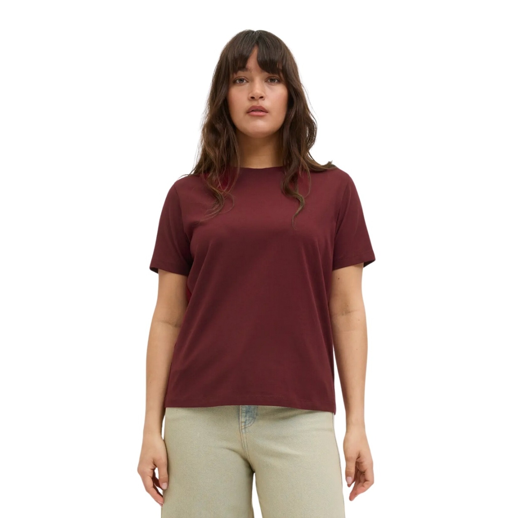 JJXX Anna Every  Tee - Cabernet