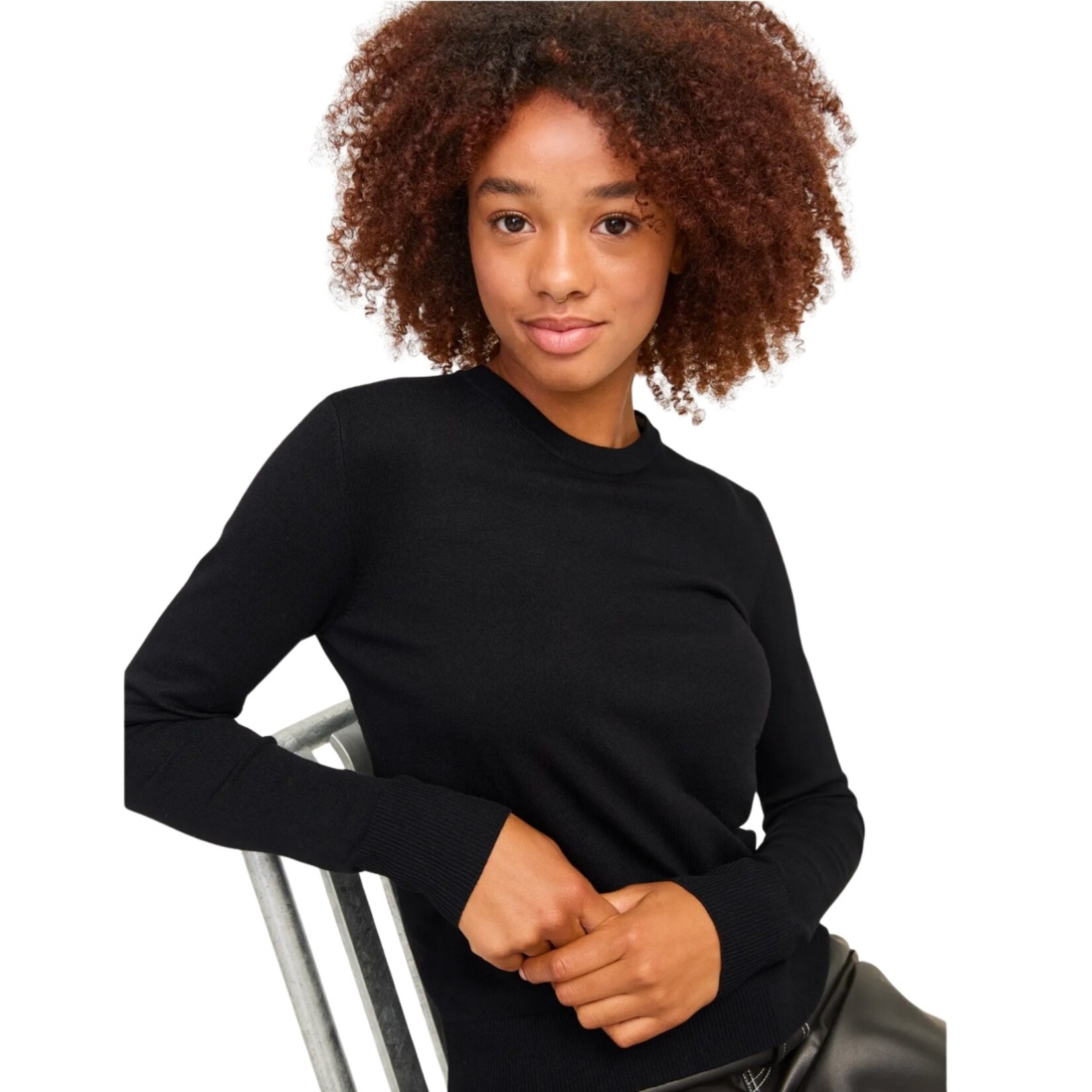 JJXX Celise Crew Neck Knit - Black