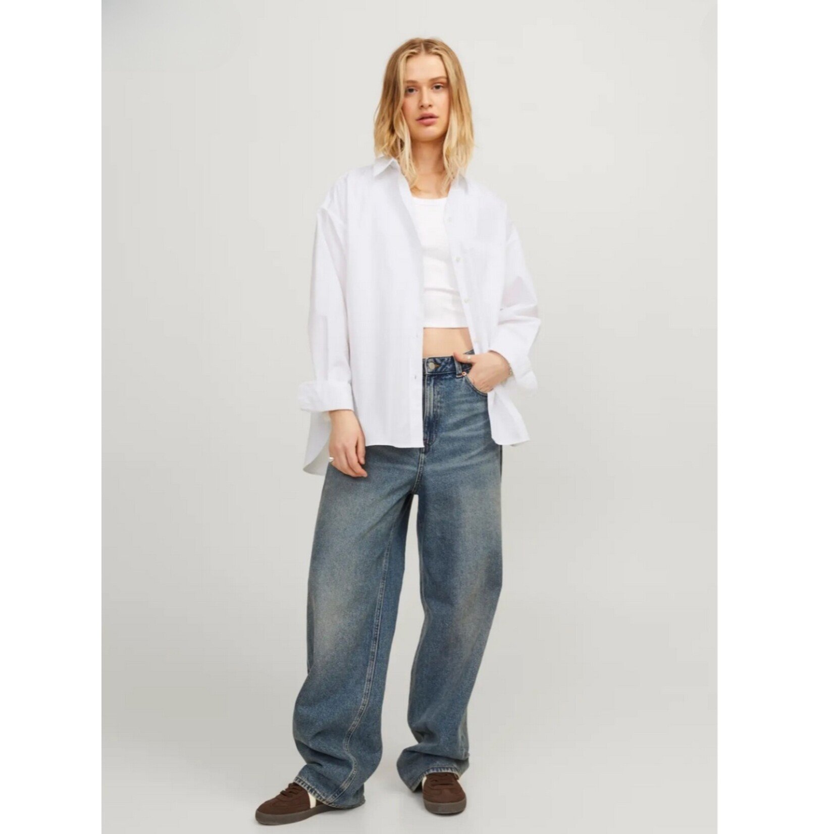 JJXX Jamie Solid Relaxed Poplin Shirt