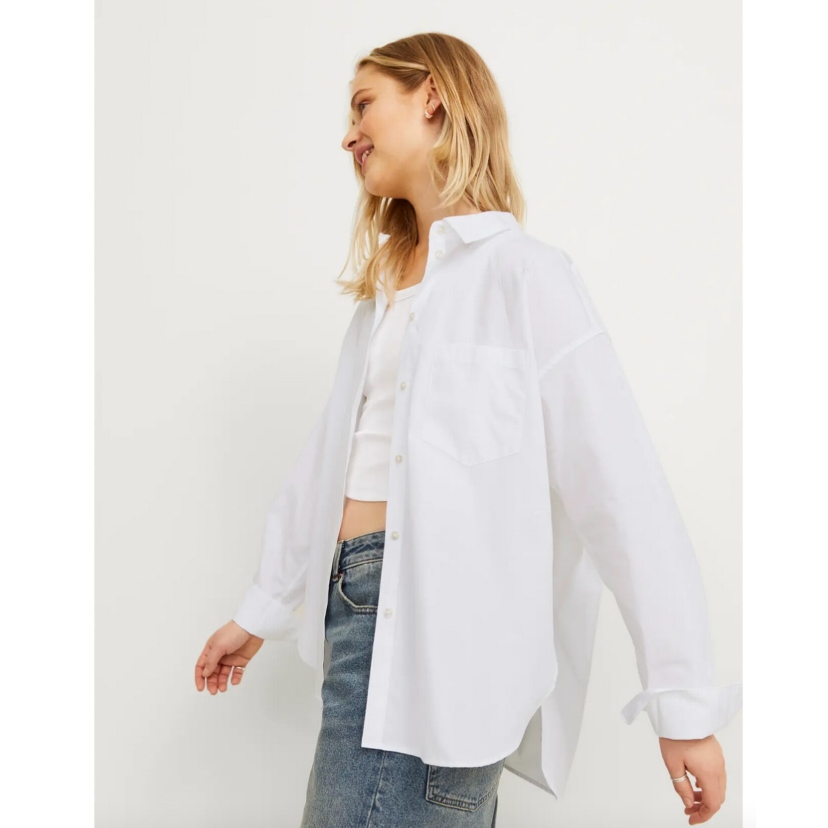 JJXX Jamie Solid Relaxed Poplin Shirt